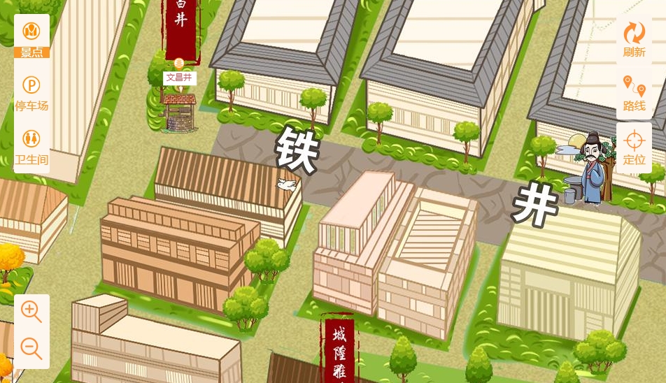 津市智慧景区：手绘地图与语音导览的完美融合