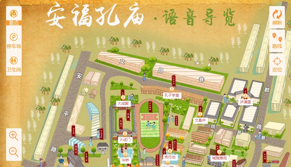 津市手绘地图：智慧景区智能化服务的延伸